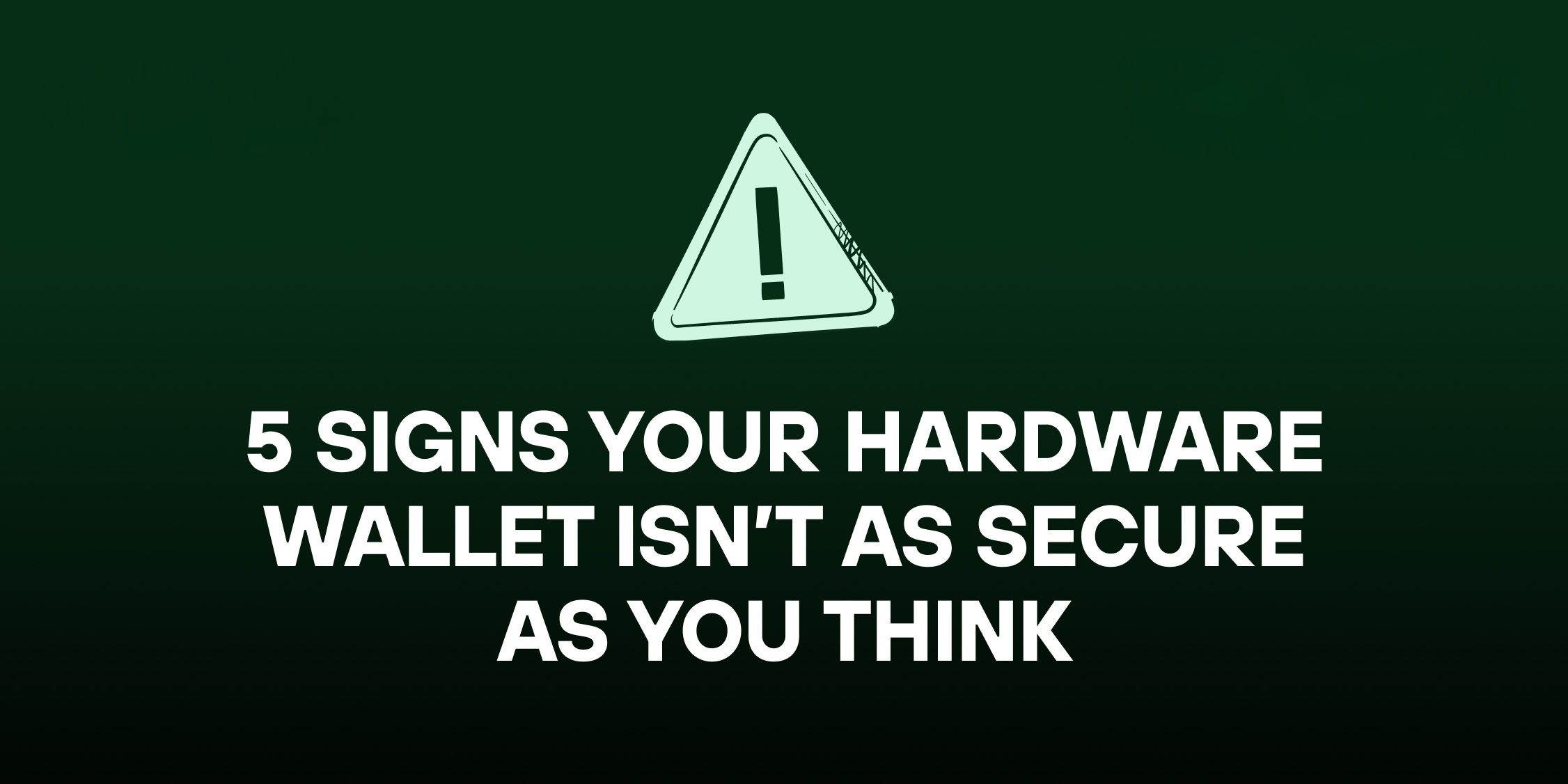 Choosing a new crypto hardware wallet in 2026: Avoid these common mistakes